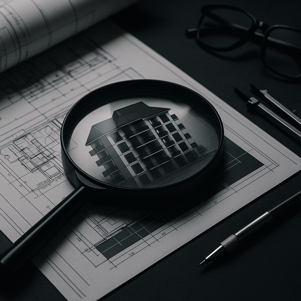 Imagem de propriedades e ativos avaliados pericialmente.